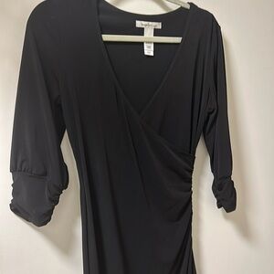 Black 3/4 sleeve dress